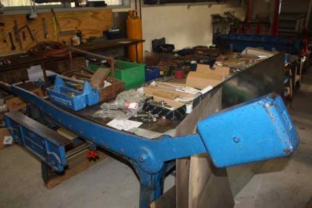 Combined Shear and plate bending machine, JER, 1000 mm + plate table with 3 shelves