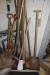 Lot brooms, shovels and spades