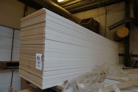 1 pallet containing various wooden elements for the production of cabinets, drawers, etc.