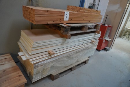 Posten Holzbretter / Holzelemente zur Herstellung von Schränken