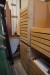 3 pieces. cabinets on wheels containing various prefabricated drawers