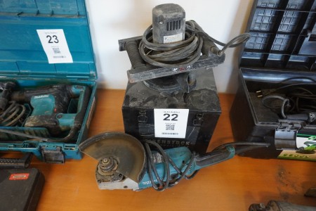 Concrete grinder + angle grinder, Brand: Eibenstock & Makita, Model: FBS 125.4 RO