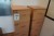 2 pcs. filing cabinets in wood