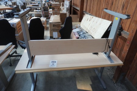 2 pcs. Height adjustable desk
