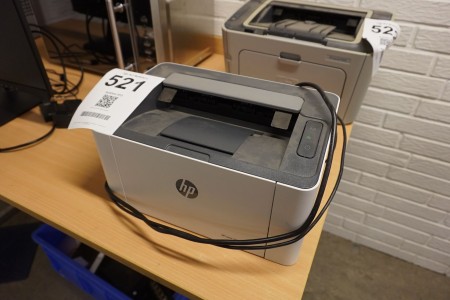 Printer, mærke: HP, model: Laser 107W