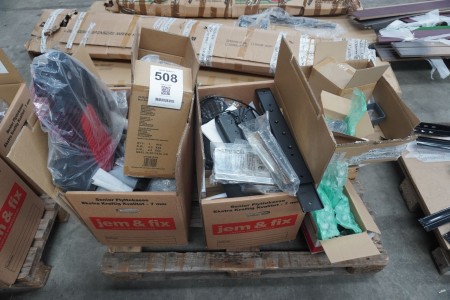 Various spare parts for fitness machines etc.