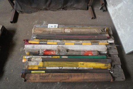 Lot of welding electrodes