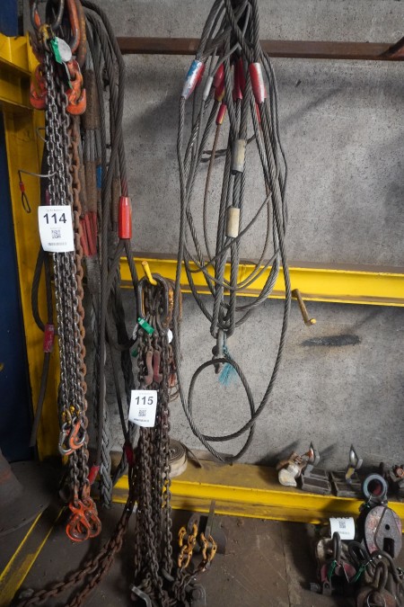 Various lifting chains + various wire