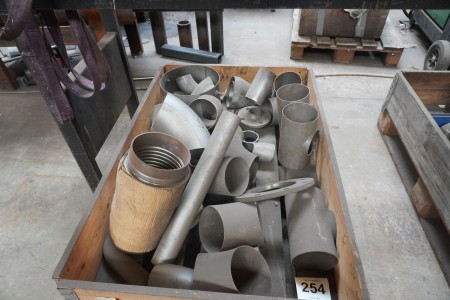 Pallet with various pipes