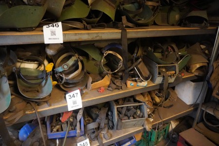 Large batch of welding helmets