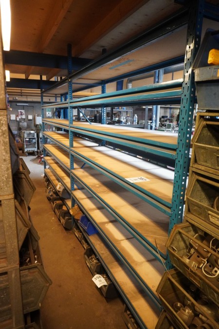 2-compartment workshop shelf in metal