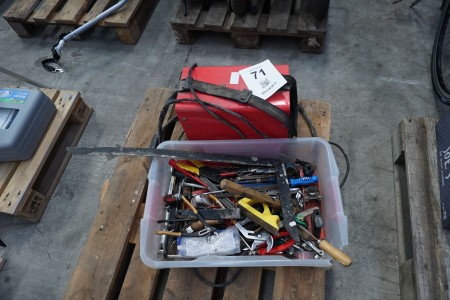 Box with various tools + Welder