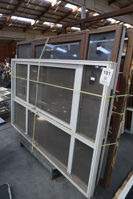 Large batch of windows, doors and glass