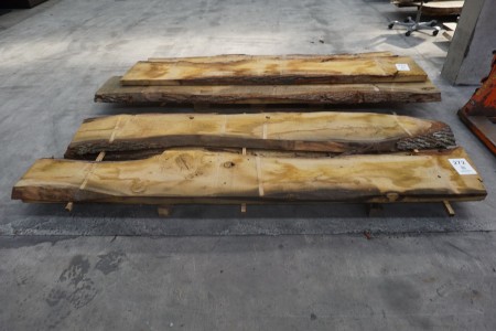 4 pcs. Uncut oak planks