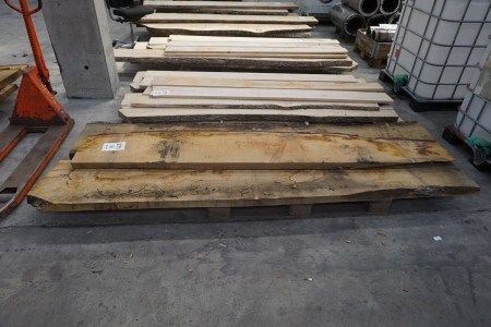 3 pieces. Uncut oak planks