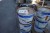 6 buckets a '9.4 ltr. White paint