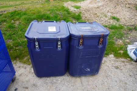2 pcs. environmental buckets for chemicals