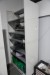 Sliding shelving system with 9 shelves