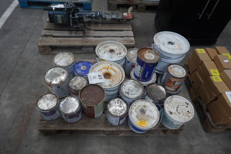 Lot of paint and wood protection