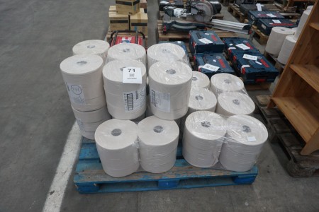 54 rolls of industrial paper
