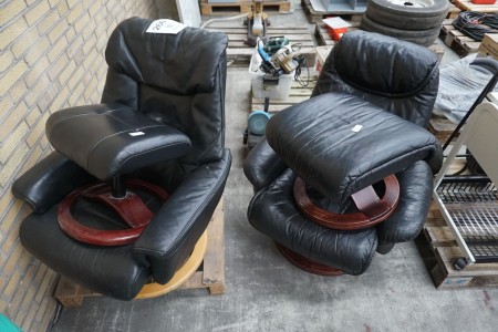 2 pcs. armchairs + footrest