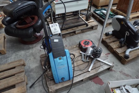 2 pcs. high pressure cleaner, brand: Nilfisk + cable drum etc.