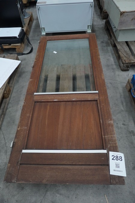 Door in teak without frame