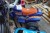 Various toy vehicles + Greenfield mountain bike
