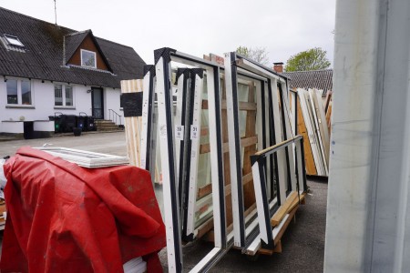 Various frames / glass for window sections