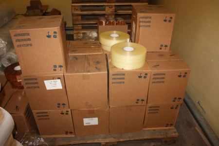 2 pallets with 120 rolls of tape, PP31 transparent, width: 50mm, length 1000 m