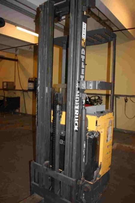 Stacker, electric, Atlet, AJN 160 Ergo - 15086, TC-3. Lifting height: 6.3 meters. Payload: 1600 kg. Service: end of 2012. Hours: 5947