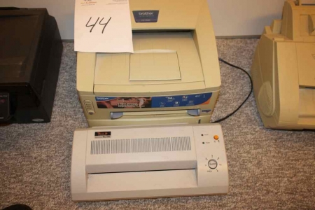 Lamineringsmaskine, Peach 265 + laserprinter, Brother HL 1450