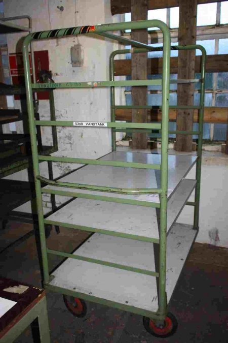 Trolley with shelves