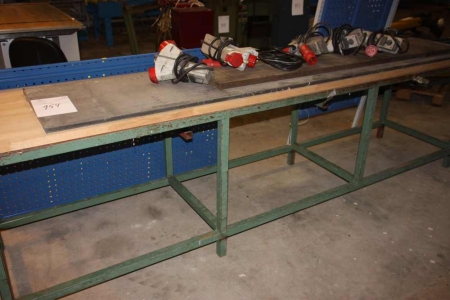Worktable, approx. 320 x 64 cm