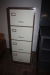 Steel Shelving, width 90cm x depth 60 cm x height 105 cm + filing cabinet with 4 drawers