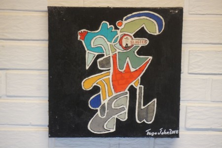 Maleri i olie/akryl, navn: Inspiration, kunstner: Tage Johansen