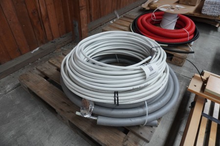 Lot of plastic hoses + pipe insulation
