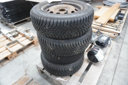 4 pieces. tires with steel rims