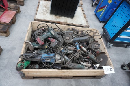 Large batch of power tools