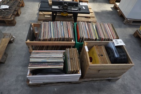 Large batch of LP records
