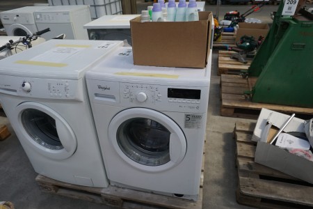 Washing machine, brand: Whirlpool + Detergent