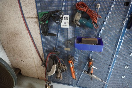 3 pieces. power tools + 5 pcs. air tools