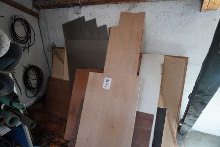 Lot of wooden boards in different clippings