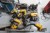 Trolley containing various power tools, Brand: DeWalt