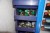 Workshop shelf + various assortment boxes with couplings