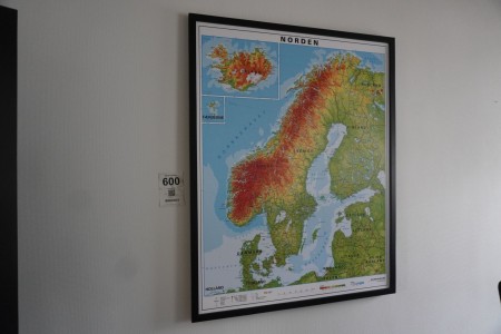 Karte von Skandinavien / Nordische Länder