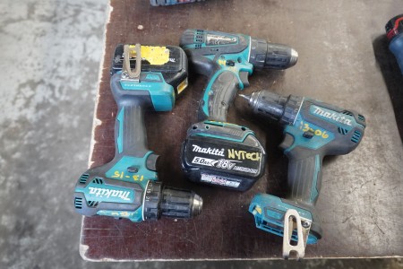 3 pieces. Power tools, Brand: Makita