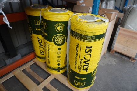 3 rolls of insulation, Brand: Isover