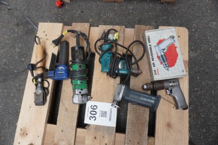 2 pcs. power tools + 3 pcs. air tools, Brand: Bosch, Makita, Hitachi, Trumpf & Tru