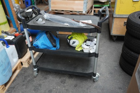 Work trolley with contents